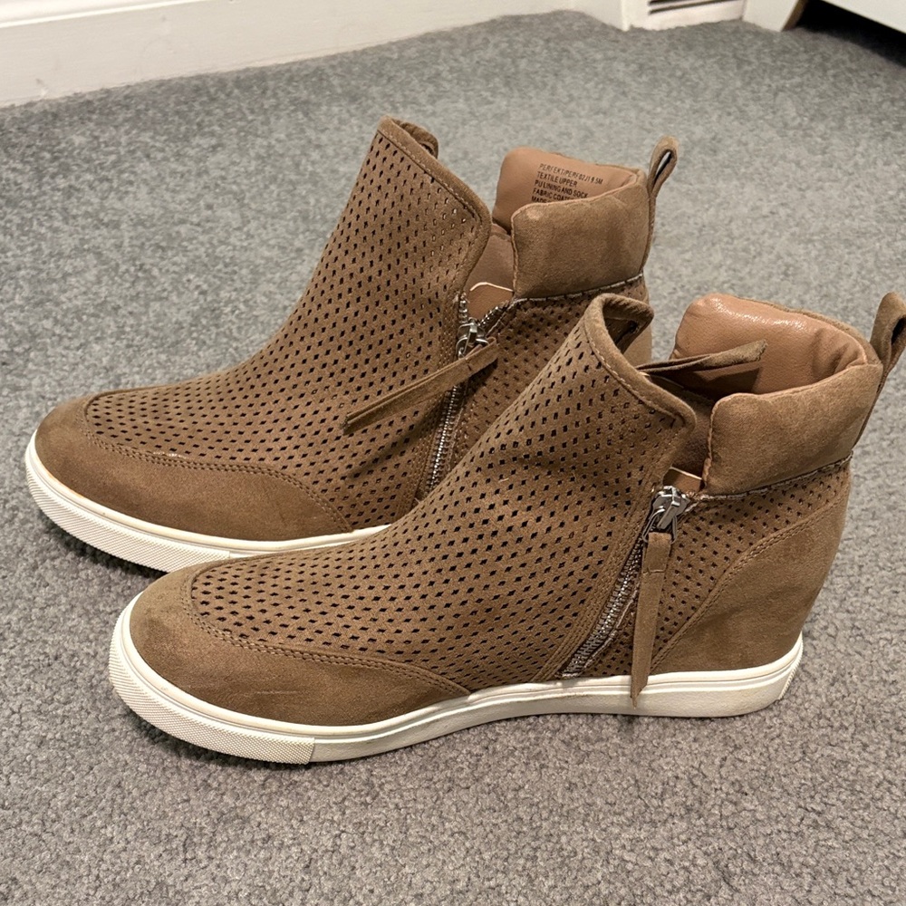 Madden Girl Perforated High-Top Sneakers